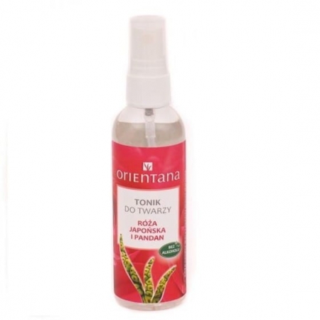ORIENTANA Tonik do twarzy RÓŻA JAPOŃSKA i PANDAN cera sucha 100ml